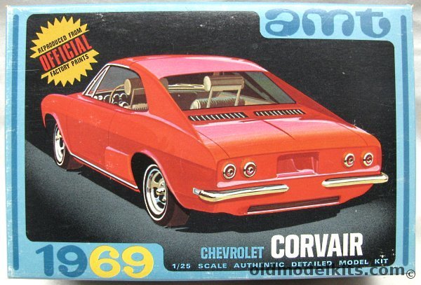 AMT 1/25 1969 Chevrolet Corvair - Stock / Custom / Competition, Y911-200 plastic model kit